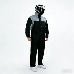 Completo <span class=keywords><strong>Impermeabile</strong></span> da Uomo per Motociclisti e Scooter Elettrici, Giacca e Pantaloni in PU, Protezione Totale, Modello Yafang - Product Image 1