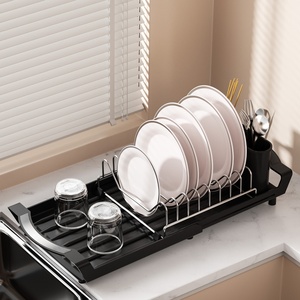 Égouttoir à vaisselle et bols <span class=keywords><strong>de</strong></span> <span class=keywords><strong>cuisine</strong></span> multifonctionnel rétractable en métal, type sur pied, pour l'export transfrontalier <span class=keywords><strong>AliExpress</strong></span> - Product Image 3