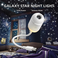 Lampe LED Céleste Rotative Dynamique Effet Aurore Boréale et Nébuleuse, en ABS, Projecteur Galaxie USB, Veilleuse pour Décoration de Chambre d'Enfant, Cadeau