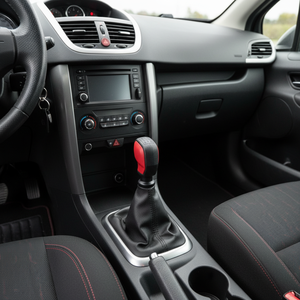 Poignée de levier de vitesse manuelle 5 vitesses Peugeot 207 Sport Rouge avec soufflet, accessoire automobile de Turquie - Product Image 3