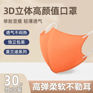 Ice Silk Cooling Disposable Face Mask Rose Pink Mustard Green 2mm Women Summer Use - Product Image 3