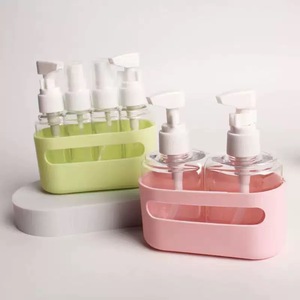 Flaconi Spray Vuoti in Plastica Ricaricabili con Pompa, Set da 4 in 1, Kit da Viaggio Anti-perdita <span class=keywords><strong>per</strong></span> Donna, <span class=keywords><strong>per</strong></span> Shampoo, Lozioni e <span class=keywords><strong>Liquidi</strong></span>, Ideali <span class=keywords><strong>per</strong></span> <span class=keywords><strong>Aereo</strong></span> - Product Image 3