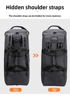 Sac à dos à roulettes avec sangles amovibles, sac de voyage convertible, sac de sport à roulettes, bagage à main spacieux pour les voyages