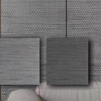 Panel de Tela de PVC de Estilo Moderno, Impermeable, Decorativo para Interiores, Tablero Prefabricado de Fibra de Bambú para Paredes de Hotel y Dormitorios