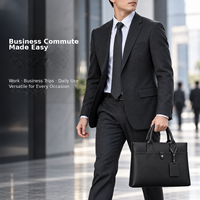 Sacoche pour ordinateur portable en cuir PU de qualité supérieure, 15,6 pouces, sac d'ordinateur, logo personnalisé, sac de voyage pour le bureau, vente en gros