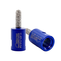 8*25/8*100mm meuleuse d'angle diamantée brasée sous vide mèche de ratissage de mortier mèches de fraisage à gros doigts foret pour l'enlèvement de briques de coulis