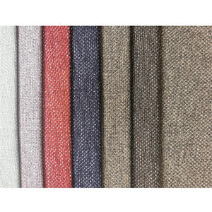 Vente en gros 100 polyester aspect lin tissu lin comme canapé tissu lin coupon tissu - Product Image 4