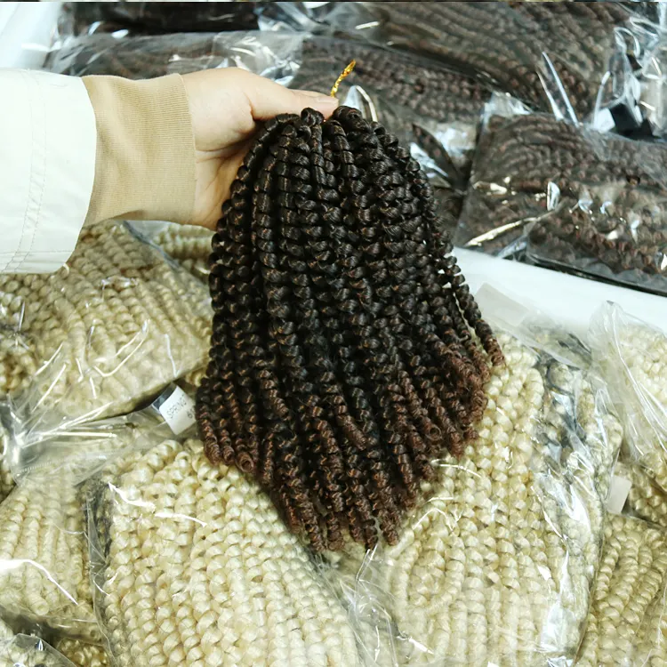 Afro sintetica molla di torsione di colore tgrey crespo locs lungo del sud africa molla di torsione crochet estensione dei capelli della treccia produttori