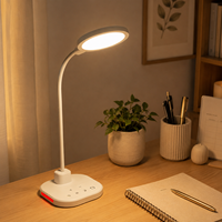Lampe de bureau professionnelle anti-éblouissement de haute qualité, à intensité variable, 5 températures de couleur (1600/2000/3000/3500/4000K), design moderne pour chambre et salle de lecture