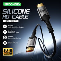 Cable de Silicona Doonjiey 8K HDTV HD2.1 4K 240Hz 48Gbps Ultra Alta Velocidad EARC HDR para Cámara, TV Box, PS5 y PC