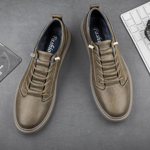 Zapatos Deportivos Casuales con Punta Redonda para Hombre, de Cuero Moderno, Cómodos y Transpirables - Product Image 3