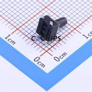 K2-1109SP-I4SA-04 Tactile Switch SMD-4P,4.5x4.5mm Switch Single Pole Single Throw Round Button 2.5N Vertical Mount - Product Image 2