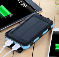 Pas cher banques d'énergie solaire banque d'énergie solaire étanche 100000 mah chargeur de téléphone à énergie solaire
