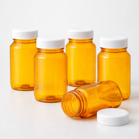Bouteilles en plastique PET étanches et hermétiques de 120 ml, économiques, avec logo personnalisé, pour l'emballage de pilules de voyage