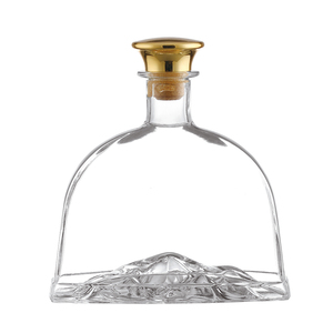 Bouteilles de <span class=keywords><strong>vin</strong></span> vides transparentes de petite taille, capacité 750 ml, en verre flint mat, pour brandy, whisky, gin, tequila, avec bouchon couronne, haute qualité - Product Image 5