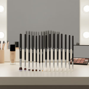 Rovey – ensemble de pinceaux de maquillage à poils doux, 15 pièces, pour fond de teint et fard à paupières - Product Image 2