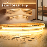 Bande LED flexible résistante à la chaleur et aux hautes températures pour sauna à vapeur, éclairage extérieur en silicone étanche IP68 COB LED