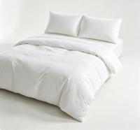 Parure de lit en coton peigné tissé 600TC 100% coton, comprenant housse de couette, taies d'oreiller et couette