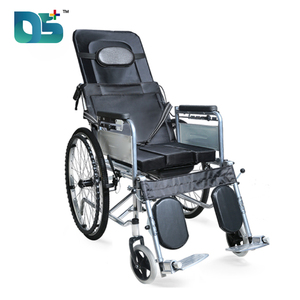 Diseño Popular Respaldo alto Marco de aleación de aluminio Ángulo ajustable Reposacabezas plano Freno de línea Fácil movilidad Silla de ruedas <span class=keywords><strong>manual</strong></span> - Product Image 1
