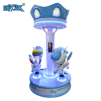 Mini manèges à pièces à 3 joueurs jeu d'intérieur petit carrousel Kiddie Ride jeux d'arcade