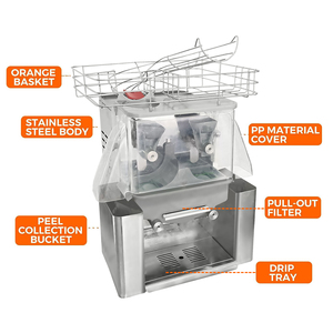 Exprimidor de naranja fresca de alta calidad comercial profesional certificado CE automático eléctrico certificado CE - Product Image 1