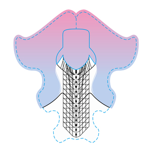 Bqan Thiết Kế Mới <span class=keywords><strong>30</strong></span>/50/300/500Pcs Màu Hồng Màu Xanh Gradient Nhôm Móng Tay Hình Thức Cho Acrylic Móng Tay Nghệ Thuật Mở Rộng Với Chất Kết Dính Mạnh Mẽ - Product Image 5