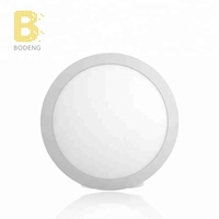 Plafonnier LED encastré rond ultra-fin sans cadre, à intensité variable, pour maison, hôtel, bureau
