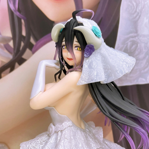 Figurine d'anime en PVC <span class=keywords><strong>Overlord</strong></span> Albedo version robe de mariée, sous licence officielle, objet de collection, ornement de bureau, jouet, cadeau, boîte d'origine, vente en gros - Product Image 5