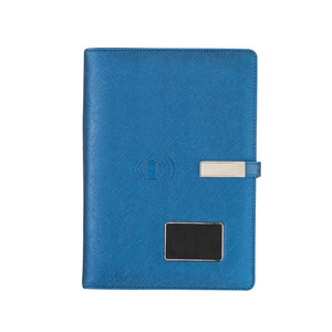 Thiết kế mới A5 Kích thước máy tính xách tay với sạc không dây & chiếu sáng logo kinh doanh Bộ quà tặng bao gồm cả ngân hàng điện & Nhật ký kế hoạch - Product Image 1