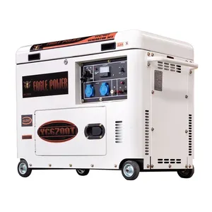 Electric Power Support 5KW Super Silent moveable Generator diesel engine 186FA with cover