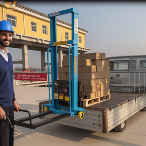 Gru a Controllo Remoto, Carrello Elevatore Elettrico Montato su Veicolo, Impilatore Portatile, Piccolo Veicolo da Trasporto 800kg - Product Image 5