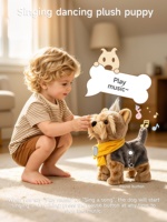 Jouets en peluche électriques pour enfants Tumama, chiens interactifs contrôlés par la voix, chiots musicaux en peluche, chiens automatiques qui marchent, jouet interactif pour bébé