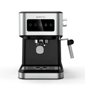 Manual espresso coffee machine milk frother digital touch screen 15 bar Italian pump pressure espresso coffee maker