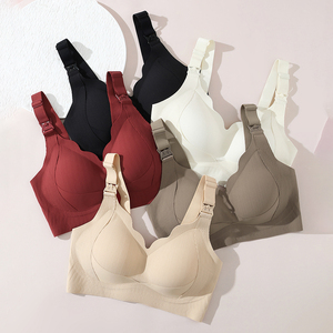8880 sujetadores de maternidad de alta calidad con bordes festoneados soporte de gelatina de talla grande <span class=keywords><strong>ropa</strong></span> <span class=keywords><strong>interior</strong></span> de enfermería inalámbrica embarazo Fitness Yoga - Product Image 5