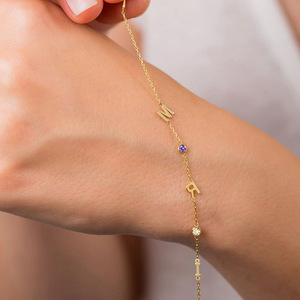 Dropshipping Customized Cross Bracelet <b>Anklets</b> Women's Adjustable Link Stacked Layered Chain Bracelets Pulsera Para Mujeres - Product Image 3