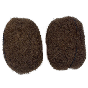 Extension 100% <span class=keywords><strong>capelli</strong></span> umani di alta qualità Afro crespo riccio intrecciato Dreadlock #6 marrone <span class=keywords><strong>chiaro</strong></span> sfuso <span class=keywords><strong>capelli</strong></span> Afro umani - Product Image 2