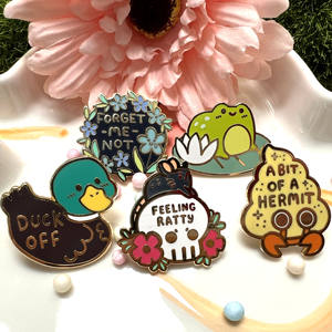 Özel promosyon altın kaplama beyzbol ticaret Metal yaka yumuşak sert emaye Pin - Product Image 3