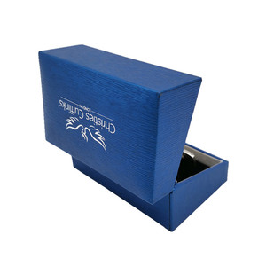 กล่องเก็บของพลาสติกสีน้ำเงินพร้อมกล่องเครื่องประดับหนังเทียมทรงสี่เหลี่ยมผืนผ้าออกแบบโลโก้ได้ตามต้องการ - Product Image 3