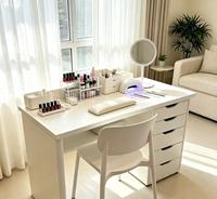 Professional Manicure Nail Table With Storage Drawers Multi‑Function Nail Tech Work Desk Suitable For Home Office Small Studio