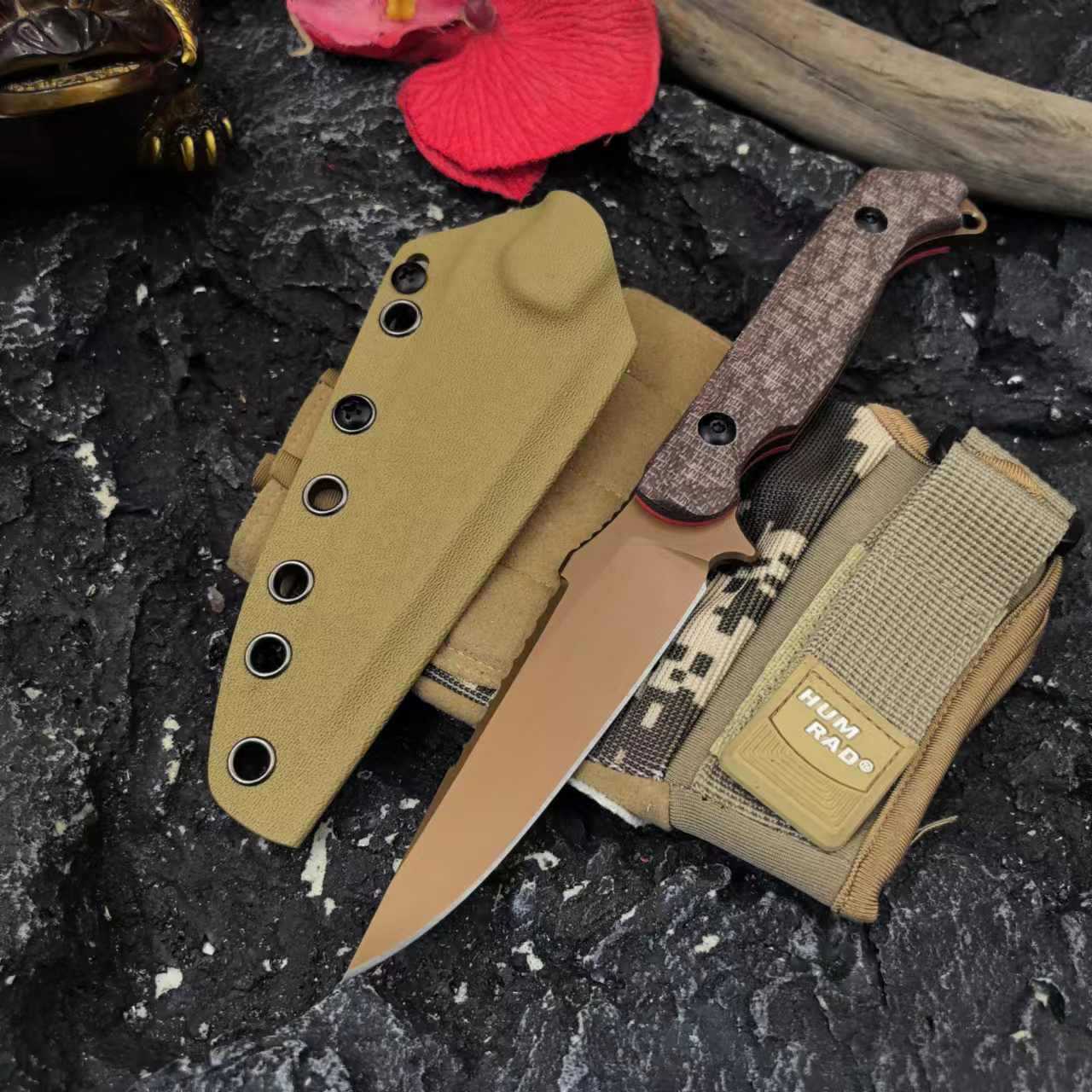 Flax Red Handle Gold Blade