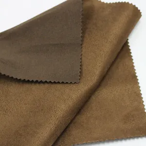 Autostoelhoes Stof China Groothandel 100% Polyester Dikker Warp Suede Voor Bank Of Kussen/Synthetisch Suède Geweven Effen Bedrukt