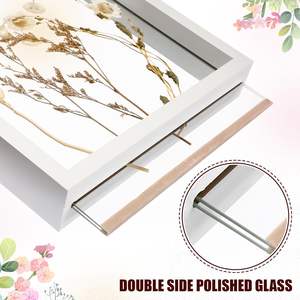 Cadres <span class=keywords><strong>photo</strong></span> flottants, cadre <span class=keywords><strong>photo</strong></span> en bois, cadres à fleurs, décoration murale, cadeau pour la famille, les amis, anniversaire, mariage - Product Image 2