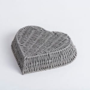 Cestino fatto a mano a forma di cuore vassoio di <span class=keywords><strong>vimini</strong></span> in Rattan per <span class=keywords><strong>pane</strong></span> alla frutta o cosmetici - Product Image 1