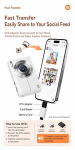 กล้องดิจิตอล 4K DLC DC403 สำหรับการค้าแบบ B2B ความละเอียด 64MP โฟกัสอัตโนมัติ กล้องวิดีโอบล็อก สำหรับ Amazon Dropshipping ผู้ค้าส่ง โรงงาน - Product Image 3