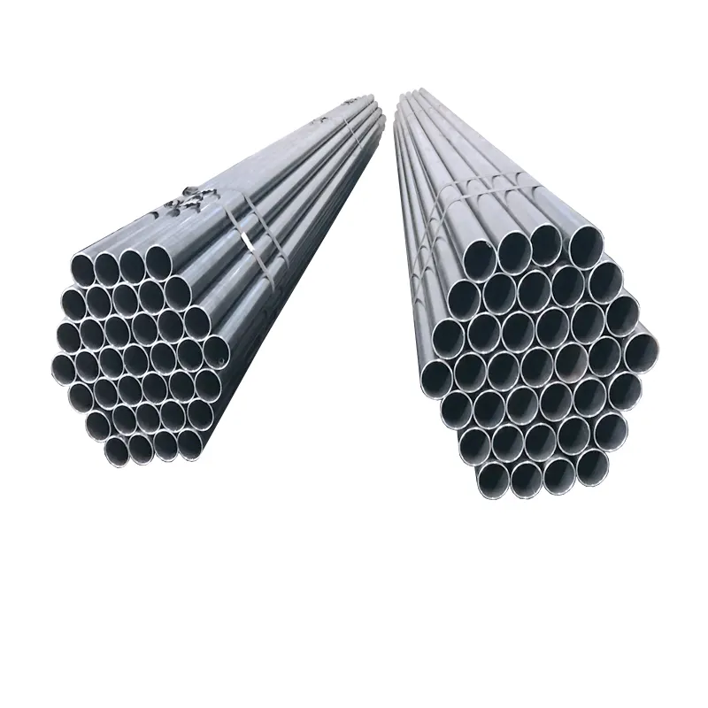OEM smls round hole section galvanized steel pipe with blue clear oiled painted welded carbon steel pipe gi pipe