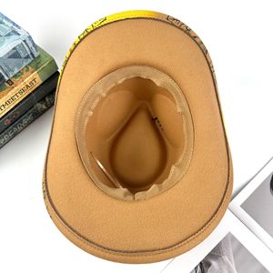 Unisex de lujo de lana <span class=keywords><strong>Texas</strong></span> Ranger llavero y hebilla de cinturón 2025 logotipo personalizado al por mayor sombreros Fedora de vaquero para Hombres estilo occidental - Product Image 6