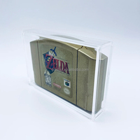 Boîte de protection pour jeux N64, acrylique, Nintendo 64, rangement pour cartouches, plateau pour jeux vidéo, boîte de collection
