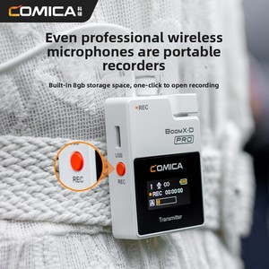 Comica boomx-D Pro ไมโครโฟนปกแบบไร้สายสำหรับการสตรีมสดและการบันทึกบนมือถือ - Product Image 3