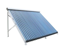 Collecteur solaire à tubes sous vide de 20 tubes, à connexion pressurisée, pour le chauffage de l'eau des piscines d'hôtel