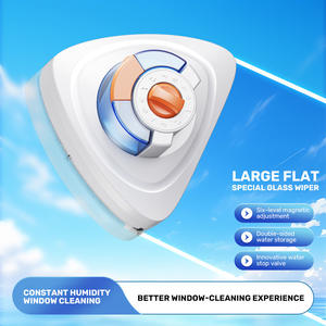 <span class=keywords><strong>Raclette</strong></span> domestique double face de grande hauteur Nouveau nettoyeur de vitres magnétique <span class=keywords><strong>triangulaire</strong></span> de stockage d'injection d'eau à triple couche - Product Image 5